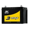 แบตเตอรี่ 3K MAX2000 (90D31) แบตกึ่งแห้ง 12V 75Ah ร้านแบตเตอรี่รถยนต์อุดรธานี