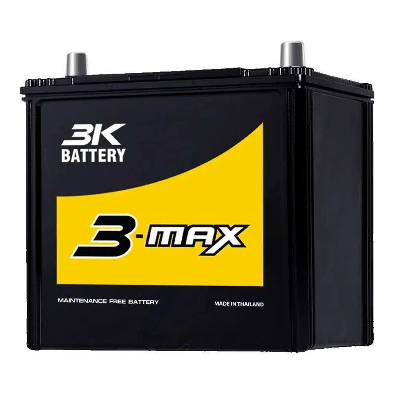 แบตเตอรี่ 3K MAX75L (75D23L) แบตกึ่งแห้ง 12V 65Ah ร้านแบตเตอรี่รถยนต์อุดรธานี