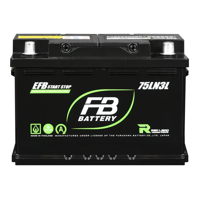 แบตเตอรี่ FB EFB 75LN3 EFB 12V 75Ah ร้านแบตเตอรี่รถยนต์อุดรธานี