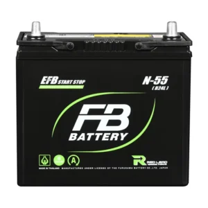 แบตเตอรี่ FB EFB N-55L (ขนาด B24) EFB 12V 55Ah ร้านแบตเตอรี่รถยนต์อุดรธานี