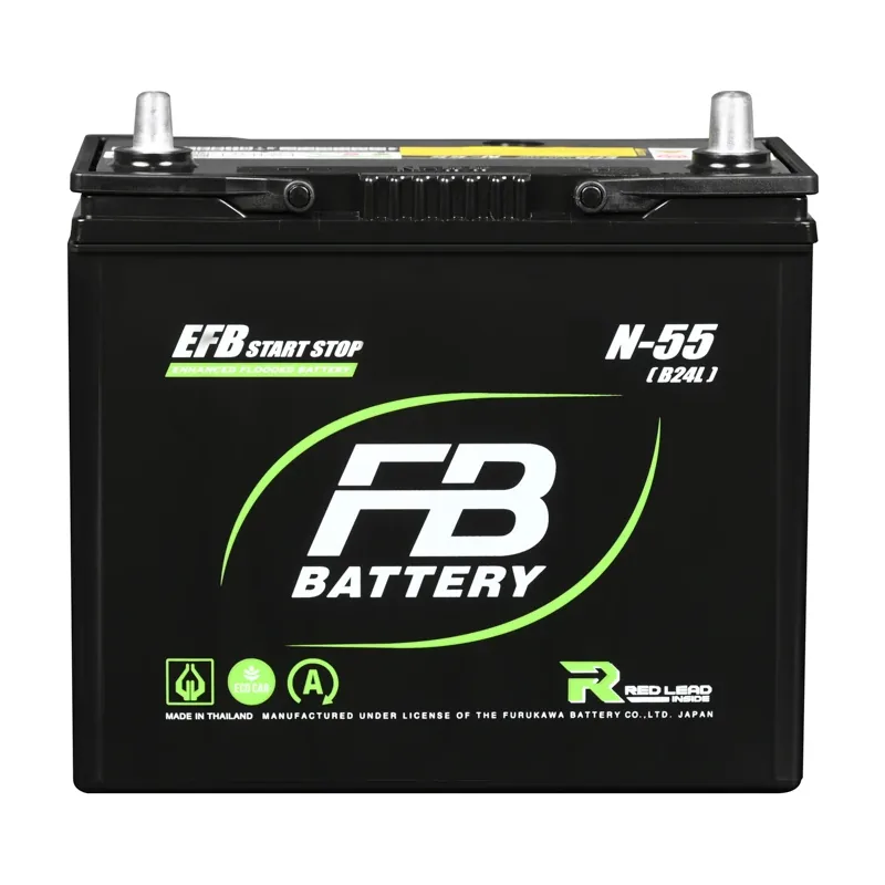 แบตเตอรี่ FB EFB N-55L (ขนาด B24) EFB 12V 55Ah ร้านแบตเตอรี่รถยนต์อุดรธานี