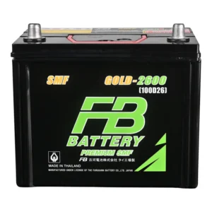 แบตเตอรี่ FB GOLD 2600R (100D26R) แบตแห้ง 12V 80Ah ร้านแบตเตอรี่รถยนต์อุดรธานี