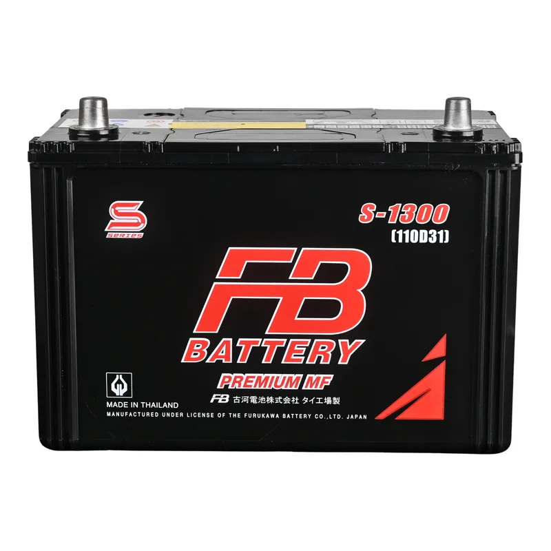 แบตเตอรี่ FB S-1300R (110D31R) แบตกึ่งแห้ง 12V 80Ah ร้านแบตเตอรี่รถยนต์อุดรธานี