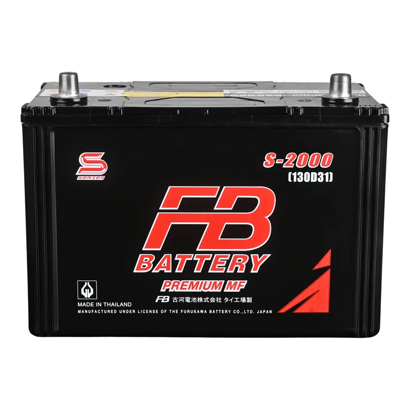 แบตเตอรี่ FB S-2000R (130D31R) แบตกึ่งแห้ง 12V 100Ah ร้านแบตเตอรี่รถยนต์อุดรธานี