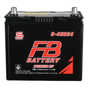 แบตเตอรี่ FB S-46B24R แบตกึ่งแห้ง 12V 45Ah ร้านแบตเตอรี่รถยนต์อุดรธานี