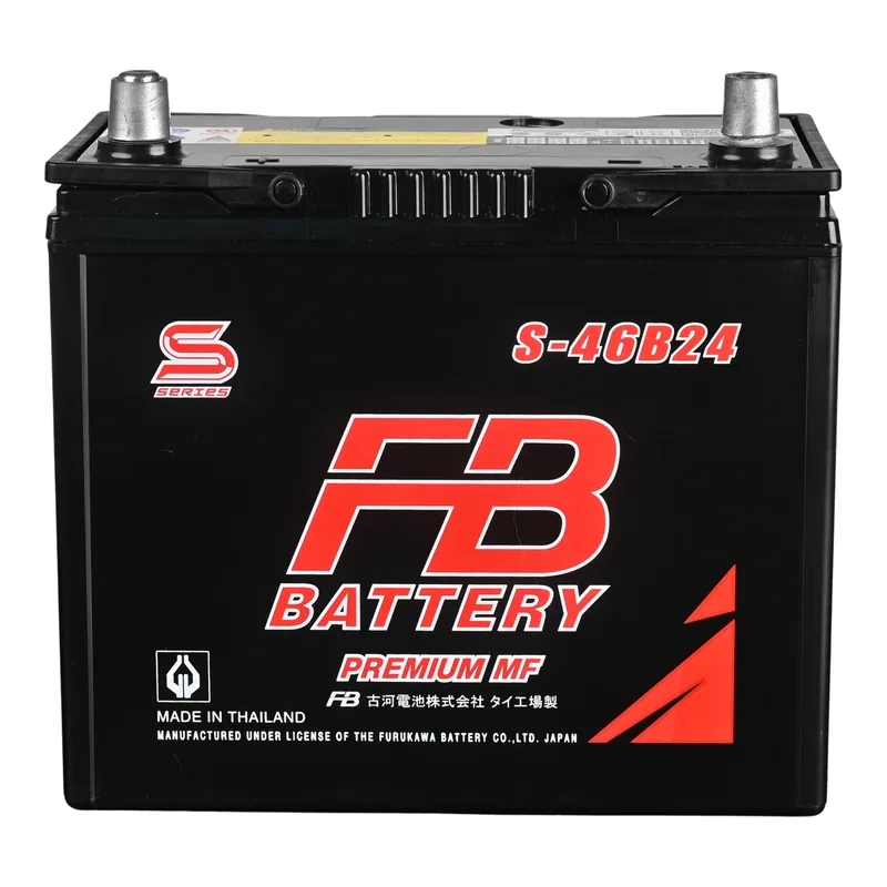 แบตเตอรี่ FB S-46B24R แบตกึ่งแห้ง 12V 45Ah ร้านแบตเตอรี่รถยนต์อุดรธานี