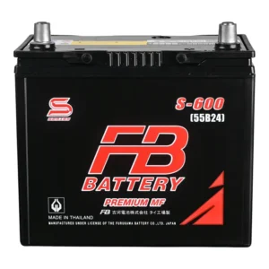 แบตเตอรี่ FB S-600L (55B24L) แบตกึ่งแห้ง 12V 45Ah ร้านแบตเตอรี่รถยนต์อุดรธานี