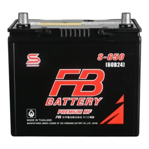 แบตเตอรี่ FB S-650L (60B24L) แบตกึ่งแห้ง 12V 50Ah ร้านแบตเตอรี่รถยนต์อุดรธานี