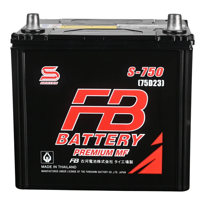 แบตเตอรี่ FB S-750L (75D23L) แบตกึ่งแห้ง 12V 60Ah ร้านแบตเตอรี่รถยนต์อุดรธานี