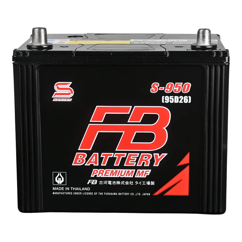 แบตเตอรี่ FB S-950R (95D26R) แบตกึ่งแห้ง 12V 80Ah ร้านแบตเตอรี่รถยนต์อุดรธานี