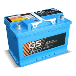 แบตเตอรี่ GS EVS-LN380 (DIN 80) แบตกึ่งแห้ง 12V 80Ah ร้านแบตเตอรี่รถยนต์อุดรธานี