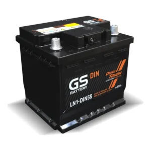 แบตเตอรี่ GS LN1-DIN55 (DIN 55) แบตกึ่งแห้ง 12V 55Ah ร้านแบตเตอรี่รถยนต์อุดรธานี