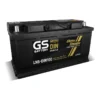แบตเตอรี่ GS LN5-DIN100 (DIN 100) แบตกึ่งแห้ง 12V 100Ah ร้านแบตเตอรี่รถยนต์อุดรธานี
