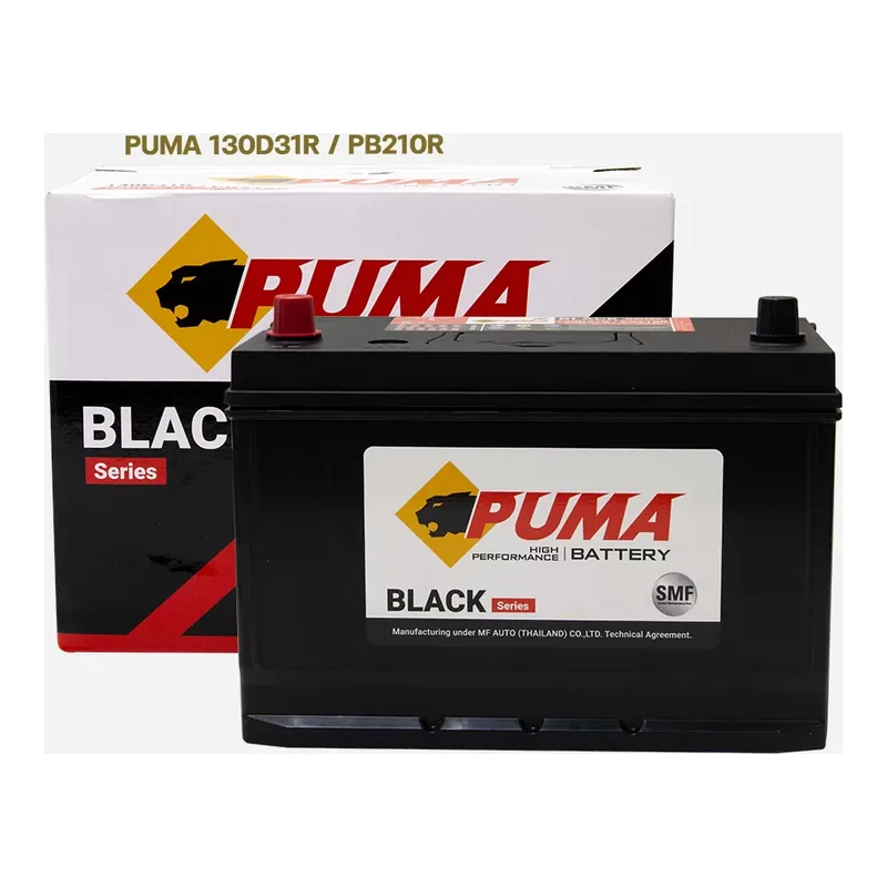 แบตเตอรี่ Puma 130D31R (PB210R) 100Ah แบตแห้ง ร้านแบตเตอรี่รถยนต์อุดรธานี