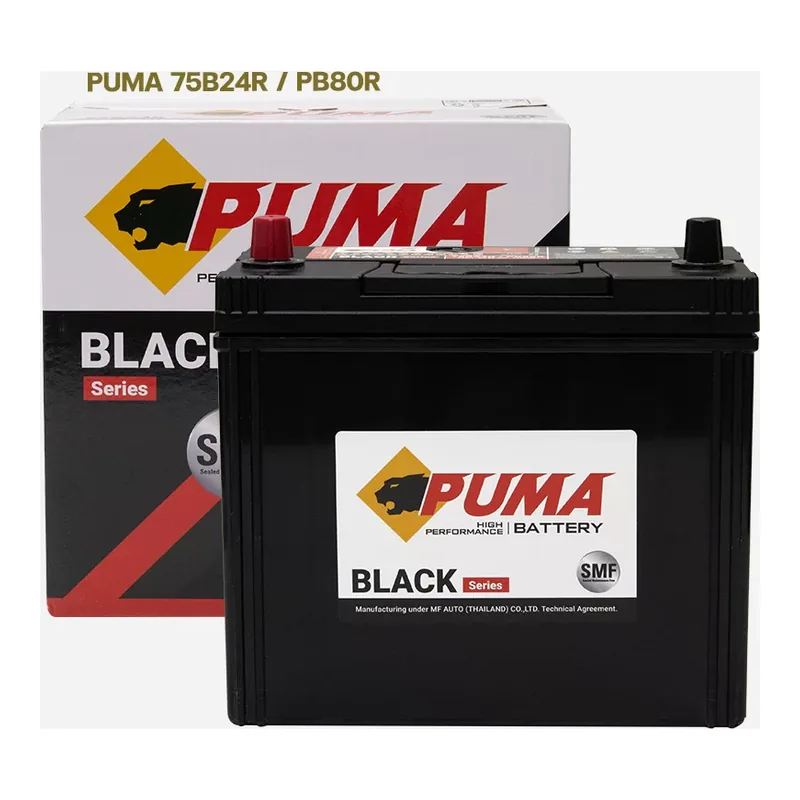 แบตเตอรี่ Puma 75B24R (PB80R) 58Ah แบตแห้ง ร้านแบตเตอรี่รถยนต์อุดรธานี