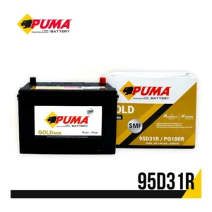 แบตเตอรี่ Puma 95D31R (PG180R) 75Ah แบตแห้ง ร้านแบตเตอรี่รถยนต์อุดรธานี