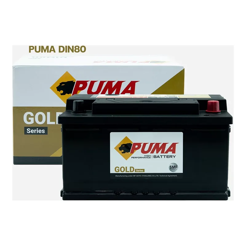 แบตเตอรี่ Puma DIN80 80Ah แบตแห้ง ร้านแบตเตอรี่รถยนต์อุดรธานี