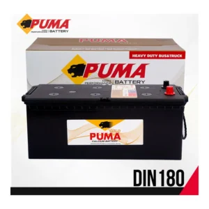 แบตเตอรี่ Puma DIN180 180Ah แบตน้ำ สำหรับรถบรรทุก/รถบัส ร้านแบตเตอรี่รถยนต์อุดรธานี