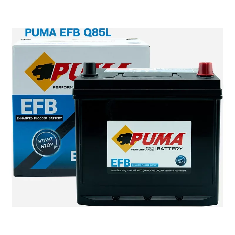 แบตเตอรี่ Puma EFB Q85L 70Ah EFB รองรับ Start-Stop ร้านแบตเตอรี่รถยนต์อุดรธานี